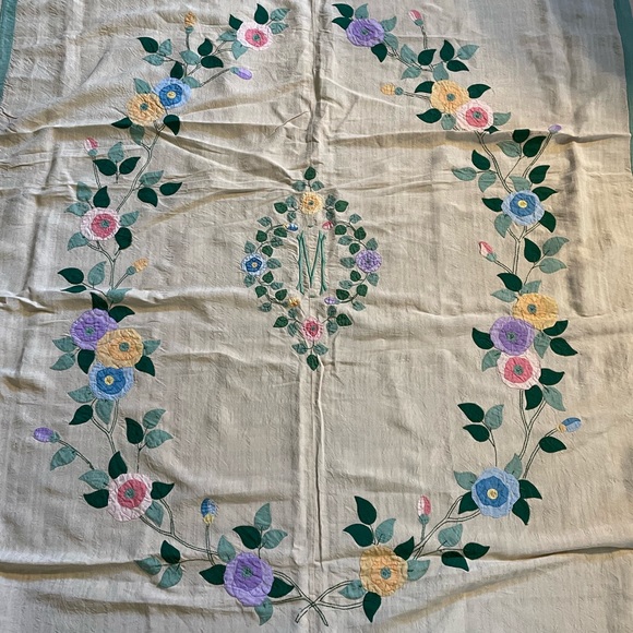 Coverlet from the 1910’20’s. Beautiful condition. - Picture 4 of 13